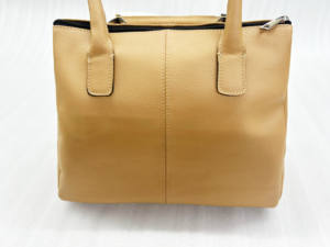 Sac à main en cuir véritable de haute qualité de designer haut de gamme avec fermeture à glissière Couleur et logo personnalisés pour femmes - Product Image 2