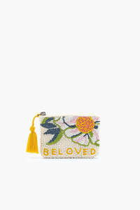 Rose All Day Beaded Embroidery Coin Pouch Mini Zipper Party <b>Gift</b> Coin Purse for Women Girls <b>Pink</b> Colours Promotional Tote Bags - Product Image 5