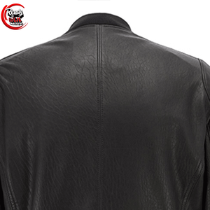 Nueva chaqueta de cuero personalizada para hombre, tela de lona de estilo callejero con cuello levantado, precio razonable para invierno - Product Image 5