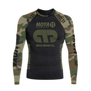 Rashguard Premium No Gi BJJ MMA Compression Wear Grappling Training Shirt Vente en gros Fabriqué au Pakistan - Product Image 4