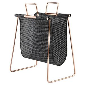 ราคาถูกและราคาที่ดีที่สุดสไตล์ใหม่โลหะสีทองชั้นวางนิตยสารหนัง PU ทําด้วยมือบ้านตารางผู้ถือนิตยสารชั้นวางสําหรับขาย - Product Image 1