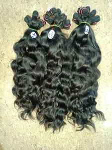 Extensiones de Cabello Humano Remy Indio 100% Natural Virgen, Precio de Fábrica, Longitud de 8 a 32 Pulgadas, Resistentes a la Caída, Suaves y Brillantes - Product Image 3