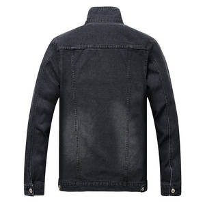 Veste en jean pour hommes en gros Manteaux en jean noirs classiques avec des conceptions entièrement personnalisées Fourniture directe d'usine d'OEM - Product Image 2
