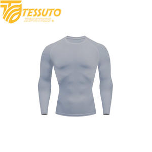 Custom Digital Print Anti-UV Quick Dry Breathable Spandex Polyester Eco-Friendly Full Sleeve Men's Rash Guard <b>T</b>-<b>Shirt</b> Moisture - Product Image 3