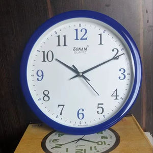 Analog <b>Wall</b> <b>Clock</b> Classy 5057 Plastic Round Black Home Office Hotel Premium Quality Multi Purpose Competitive Rate - Product Image 2