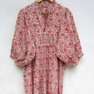 Femmes Unique Designer Style Imprimer Genou-Longueur D'été Casual Volant Manches Standard Col En V Taille Naturelle Lavable Bouton Gratuit - Product Image 1