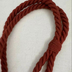 Abrazadera de Cortina de Algodón Color Naranja Quemado - Product Image 1