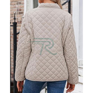 Chaqueta Acolchada de Otoño para Mujer Razorts International, Gruesa, Sólida, Corte Regular, Talla Grande, con Bolsillo Canguro y Cierre de Cremallera - Product Image 5