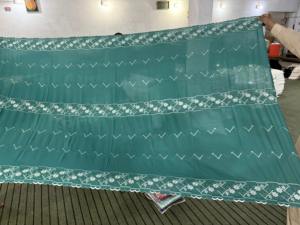 Nouveau design respirant, châle en voile de coton brodé blanc à motifs floraux ethniques arabes pour femmes, vente chaude, arrivée récente, doux - Product Image 6