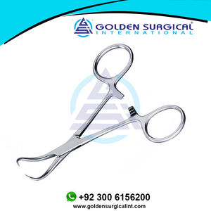 Pinzas Quirúrgicas Backhaus Kocher Curvas de 135 mm, Manuales, para Cirugía General, de Acero Inoxidable, Desechables, de un Solo Uso, Venta al por Mayor - Product Image 3