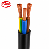 Cable flexible de cobre RVV 3*1.5mm² 300/500V con aislamiento y revestimiento de PVC para conexión de energía interior y equipos eléctricos