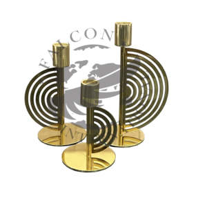 Ramadan Kareem Eid Mubarak Steel <b>Tea</b> <b>Light</b> Holder Desktop Table Ornament Hollow Gold Minaret <b>LED</b> <b>Lights</b> - Product Image 4