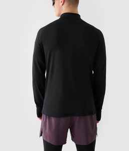 Sweat-shirt de course à pied renforcé de qualité fine avec logo personnalisé pour hommes, coupe sèche, couleur personnalisée pour un style de confort hivernal haut de gamme. - Product Image 2