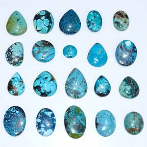 Lot de cabochons de taille libre en vrac AAA + de turquoise tibétaine naturelle de haute qualité pour bijoux de guérison Pierre précieuse de taille exclusive - Product Image 4