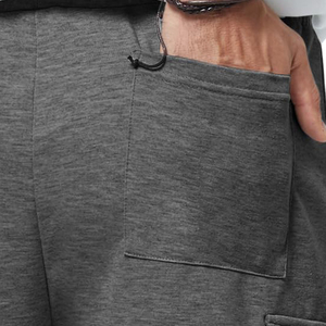 กางเกงขาสั้นคาร์โก้สำหรับผู้ชายกางเกงผ้าคอตตอนซักแบบเรียบสำหรับฤดูร้อนออกแบบโลโก้ได้ตามต้องการ - Product Image 4