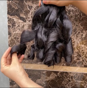 Mechones de cabello Natural vietnamita hinchable, cabello humano 100% de cutícula, precio al por mayor - Product Image 2