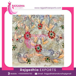 ผ้าลูกไม้สำหรับงานแต่งงาน ขายส่ง ผ้าลูกไม้ปักเลื่อม ผ้าลูกไม้โพลีเอสเตอร์ สำหรับชุดแต่งงาน ราคาไม่แพง - Product Image 2