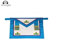 Masonik öğeler el işlemeli Grand Lodge ana masonik önlük mevcut OEM onstyle tarafından yüksek kalitede hizmet