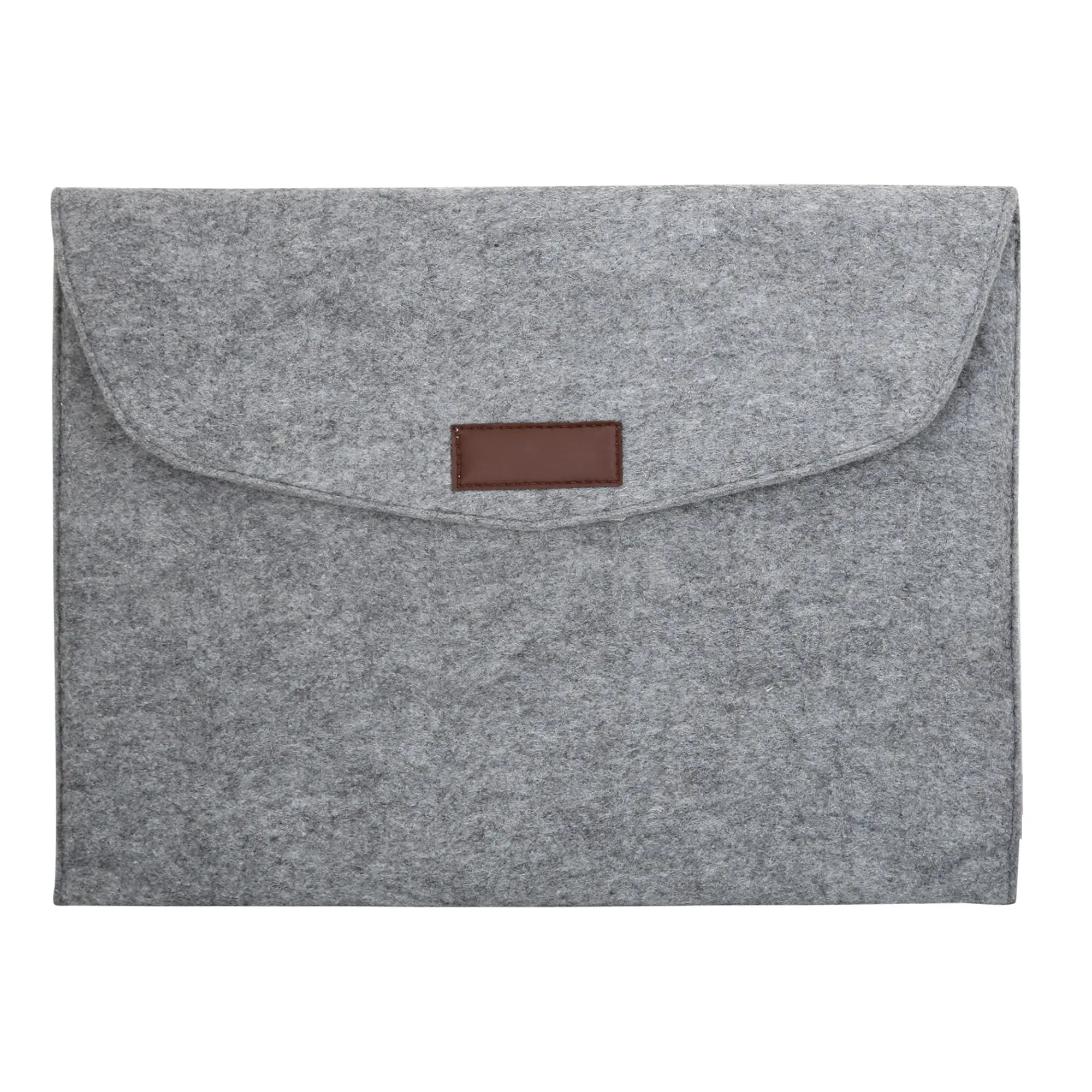 Recycled Plastic Bag Premium Look Laptop sleeves in Light Grey Color 40.8x29.2x0 .7 Cm Hot Sale Laptop Case