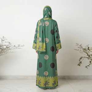 Premium Weightless Digital Print Open Front Breathable Summer Wedding Abaya Scarf <b>Long</b> Cardigan Muslim Ladies Flowy <b>Dress</b> - Product Image 2