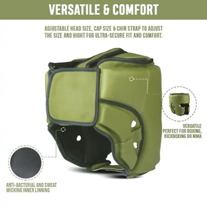 Nuevo diseño, protector de cabeza de boxeo duradero, protector de cabeza de boxeo de cara completa, protector de cabeza de boxeo, Protector DE SEGURIDAD personalizado - Product Image 3