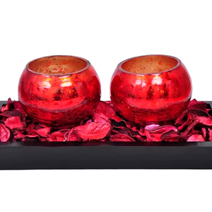 Luxury Mosaic Glass <b>Tea</b> <b>Light</b> Holders Round Votive Candle Holders Candle Stands Centerpiece Best for Christmas Decoration - Product Image 1