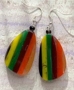 Pendientes de gota de resina epoxi de estilo bohemio de la mejor calidad, accesorios de moda coloridos para mujeres directamente de exportaciones descaradas - Product Image 2