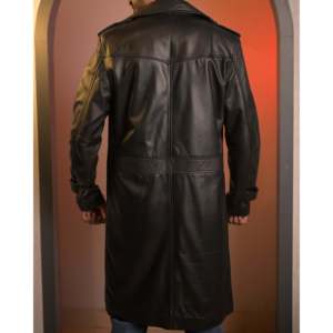 Abrigo Largo Casual de Cuero para Caballero, Modelo SF16, Tipo Gabardina con Capucha, Tejido de Punto, Relleno de Lana Cálida, Decoración con Botones, Nuevo - Product Image 5