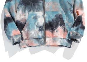Sudaderas personalizadas Tie Dye para hombres, sudaderas con capucha de manga larga de talla grande, forro polar de algodón 100%, temporada de primavera, logotipo personalizable - Product Image 6