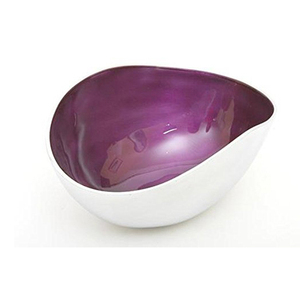 Cast Aluminum Heart Shape Dish <b>Bowl</b> with Red <b>Enameled</b> - Product Image 5
