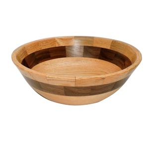 Bol durable de qualité supérieure Finition naturelle écologique Ustensiles de cuisine pour hôtel Bol de service à soupe en bois pour traiteur - Product Image 1