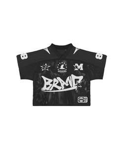 Rétro personnalisé de haute qualité, maillot de football vintage à col en V et maille lourde, impression par sublimation numérique haut de gamme, t-shirts pour hommes - Product Image 2