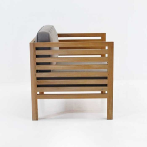 Destarata Arjuna-Lit de jour en bois de teck massif pour l'extérieur et le salon-Design minimaliste à une place - Product Image 1