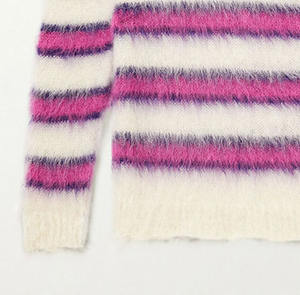 Suéter de Mohair para Hombre, Diseño Personalizable en la Parte Delantera, Manga Larga, Comodidad Suprema, Patrón Jacquard Sólido, Recién Llegado - Product Image 6