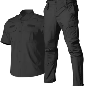 Camisa táctica transpirable de secado rápido, camisa de batalla de manga corta, uniforme de seguridad para hombres, traje de seguridad de media manga de algodón 100% - Product Image 6