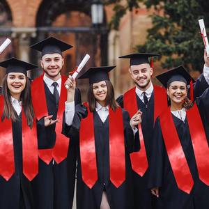 Estola de Graduación Unisex para Adultos, Clase de 2024, Banda de Honor para Estudiantes de Secundaria con Colores y Logotipo Personalizados, 100% Poliéster, Diseño Personalizado - Product Image 6