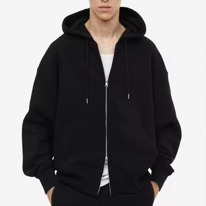 Streetwear personnalisé en vrac avec fermeture éclair de haute qualité en polaire lourde impression bouffante en coton éponge français sweats à capuche à fermeture éclair complète processus Impex - Product Image 5