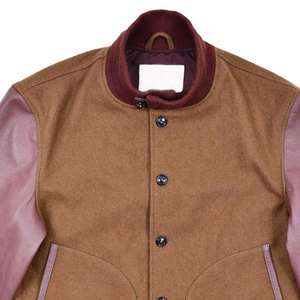 Chaqueta de mangas de cuero de lana para hombre Premium con diseño versátil de logotipo para Precio de invierno - Product Image 6