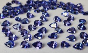 Tanzanite naturelle taille poire 4x6mm facettée - Tanzanite taille poire de qualité supérieure en vrac - Product Image 6