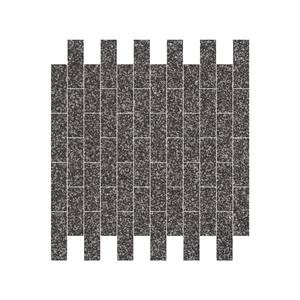 Elevation Decor1x2.7M Grafito Recta Ladrillos Mosaico Tile63.5mm Chip Fullbody Porcelana Brillante Mate Piso de pared para baño moderno - Product Image 1