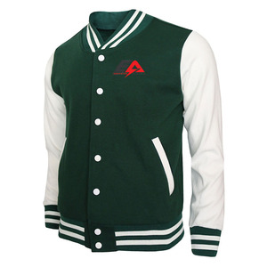 Veste universitaire en cuir de vachette légère et élégante, veste universitaire en coton, veste universitaire à lettres - Product Image 1