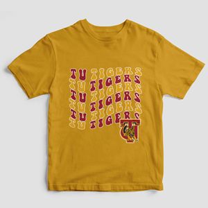 เสื้อยืดพิมพ์ลายมาสคอตของมหาวิทยาลัยสำหรับทุกเพศเสื้อยืดลำลองผ้าฝ้ายลายเสือลายกราฟฟิกไซส์ใหญ่พิเศษเสื้อผ้านักเรียน - Product Image 3