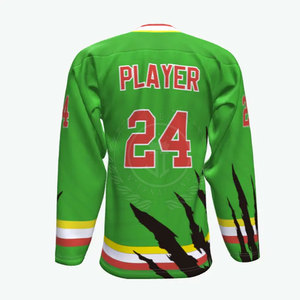 Jersey de Hockey sobre Hielo Personalizado para Hombre, Talla Adulto, Alta Calidad, 100% Poliéster Transpirable, Sublimado, Personalización de Equipos, Servicio OEM - Product Image 5