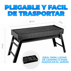 เตาปิ้งย่างไฟฟ้าพับได้แบบพกพา ปรับความสูงได้ วัสดุเหล็กกล้าคาร์บอน สำหรับบาร์บีคิวกลางแจ้ง - Product Image 5