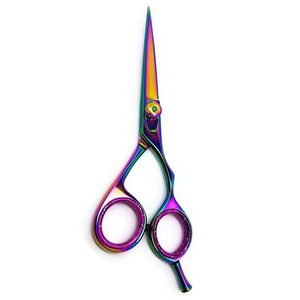 Tijera de borde de maquinilla de afeitar de salón de peluquería profesional Tijeras de peluquero de corte de pelo simple con mango de goma - Product Image 6