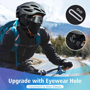 Máscara de pasamontañas de tela transpirable con logotipo personalizado para adultos para deportes de invierno, motociclismo, actividades al aire libre, pesca - Product Image 2