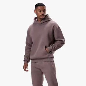 Pull à capuche surdimensionné pour hommes, haut à la mode à la mode pour l'hiver, motif solide à capuche, 100% coton, personnalisé, vente en gros - Product Image 6