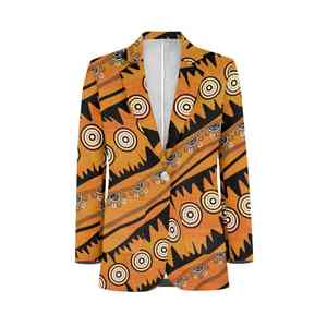 Nouvelle mode OEM, costume d'hiver à deux boutons entièrement sublimé, brillant, imprimé floral, peinture, manches longues, blazer pour homme - Product Image 1