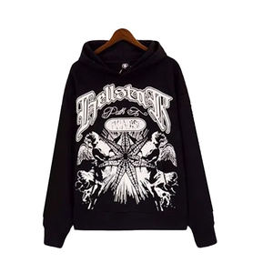 Propre graphique Design personnalisé imprimé bouffant Allover épais coton polaire pull à capuche coupe et coudre survêtements fournisseur hommes sweat - Product Image 4