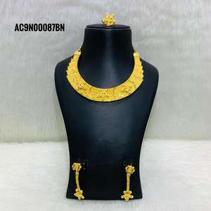 <b>Necklace</b> <b>Women</b> Designer <b>Necklace</b> <b>Set</b> Gold Plated - Product Image 1